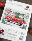 Cross Stitch Kit Luca-S GOLD- Red Christmas Truck, BU5101