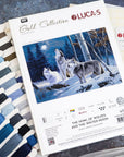 Cross Stitch Kit Luca-S GOLD - The Howl of Wolves and the Winter Moon, B727