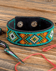 Bracelet Needlecraft Kit - Cross Stitch Kits on Leather - Luca - S Yarns