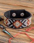 Bracelet Needlecraft Kit - Cross Stitch Kits on Leather - Luca - S Yarns