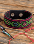 Bracelet Needlecraft Kit - Cross Stitch Kits on Leather - Luca - S Yarns