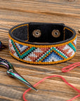 Bracelet Needlecraft Kit - Cross Stitch Kits on Leather - Luca - S Yarns