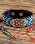 Bracelet Needlecraft Kit - Cross Stitch Kits on Leather - Luca - S Yarns