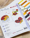 Cross Stitch Kit for Beginners - Kids Embroidery Kit M01 - Luca - S Yarns