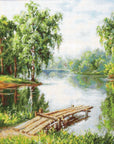 Cross Stitch Kit Luca - S - A very nice place, B548 - Luca - S Yarns