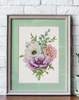 Cross Stitch Kit Luca - S - Anemone, B7017 - Luca - S Yarns