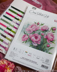 Cross Stitch Kit Luca - S - B7019, The Charm of Peonies - Luca - S Yarns