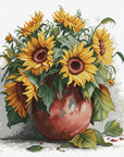 Cross Stitch Kit Luca - S - B7021, The Sunflowers - Luca - S Yarns