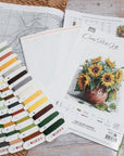 Cross Stitch Kit Luca - S - B7021, The Sunflowers - Luca - S Yarns