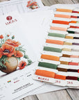Cross Stitch Kit Luca - S - B7022, Summer Rubies - Luca - S Yarns