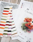 Cross Stitch Kit Luca - S - B7024, The Poppy Flowers - Luca - S Yarns