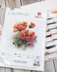 Cross Stitch Kit Luca - S - B7024, The Poppy Flowers - Luca - S Yarns