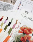Cross Stitch Kit Luca - S - B7024, The Poppy Flowers - Luca - S Yarns