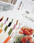 Cross Stitch Kit Luca - S - B7024, The Poppy Flowers - Luca - S Yarns