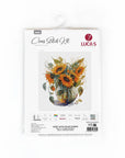 Cross Stitch Kit Luca - S - B7025, Vase with Sunflower - Luca - S Yarns