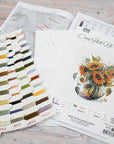 Cross Stitch Kit Luca - S - B7025, Vase with Sunflower - Luca - S Yarns