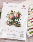 Cross Stitch Kit Luca - S - B7026, Vase with Roses - Luca - S Yarns