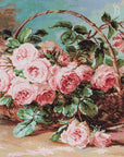Cross Stitch Kit Luca - S - Basket of pink roses, B547 - Luca - S Yarns