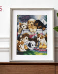 Cross Stitch Kit Luca - S - Bath Time Pups, BU5025 - Luca - S Yarns
