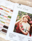 Cross Stitch Kit Luca - S - Beautiful Girl With Roses, B549 - Luca - S Yarns