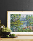 Cross Stitch Kit Luca - S - Birches at the edge of the lake, BU5012 - Luca - S Yarns