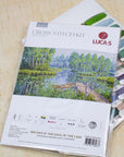 Cross Stitch Kit Luca - S - Birches at the edge of the lake, BU5012 - Luca - S Yarns