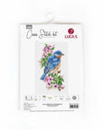 Cross Stitch Kit Luca - S - Blue bird on the branch, B1198 - Luca - S Yarns