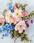 Cross Stitch Kit Luca - S - Bouquet of flowers with BA2362 bells, BA2362 - Luca - S Yarns