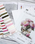 Cross Stitch Kit Luca - S - Bouquet of Peonies, B7028 - Luca - S Yarns