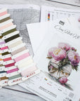 Cross Stitch Kit Luca - S - Bouquet of Peonies, B7028 - Luca - S Yarns