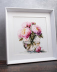 Cross Stitch Kit Luca - S - Bouquet of Peonies, B7028 - Luca - S Yarns