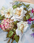 Cross Stitch Kit Luca - S - Bouquet of roses BA2363 - Luca - S Yarns