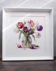 Cross Stitch Kit Luca - S - Bouquet of Tulips, B7029 - Luca - S Yarns