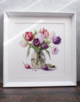 Cross Stitch Kit Luca - S - Bouquet of Tulips, B7029 - Luca - S Yarns