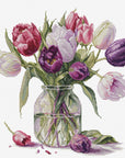 Cross Stitch Kit Luca - S - Bouquet of Tulips, B7029 - Luca - S Yarns