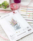 Cross Stitch Kit Luca - S - Bouquet with lavender, B7008 - Luca - S Yarns