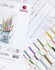 Cross Stitch Kit Luca - S - Bouquet with lavender, B7008 - Luca - S Yarns