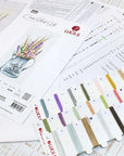 Cross Stitch Kit Luca - S - Bouquet with lavender, B7008 - Luca - S Yarns