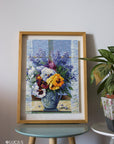 Cross Stitch Kit Luca - S - Bouquet with Pansies, B7030 - Luca - S Yarns