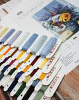 Cross Stitch Kit Luca - S - Bouquet with Pansies, B7030 - Luca - S Yarns