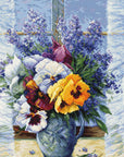 Cross Stitch Kit Luca - S - Bouquet with Pansies, B7030 - Luca - S Yarns