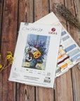 Cross Stitch Kit Luca - S - Bouquet with Pansies, B7030 - Luca - S Yarns