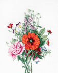 Cross Stitch Kit Luca - S - Bouquet with Poppy and Peony, B2350 - Luca - S Yarns