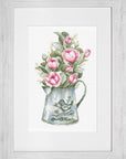 Cross Stitch Kit Luca - S - Bouquet with Roses, B7006 - Luca - S Yarns