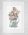 Cross Stitch Kit Luca - S - Bouquet with Roses, B7006 - Luca - S Yarns