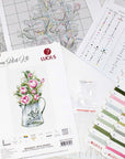 Cross Stitch Kit Luca - S - Bouquet with Roses, B7006 - Luca - S Yarns