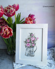 Cross Stitch Kit Luca - S - Bouquet with Roses, B7006 - Luca - S Yarns
