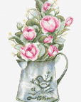 Cross Stitch Kit Luca - S - Bouquet with Roses, B7006 - Luca - S Yarns