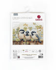 Cross Stitch Kit Luca - S - Chickadees On The Fence , BU5066 - Luca - S Yarns