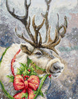 Cross Stitch Kit Luca - S - Christmas Deer, B598 - Luca - S Yarns